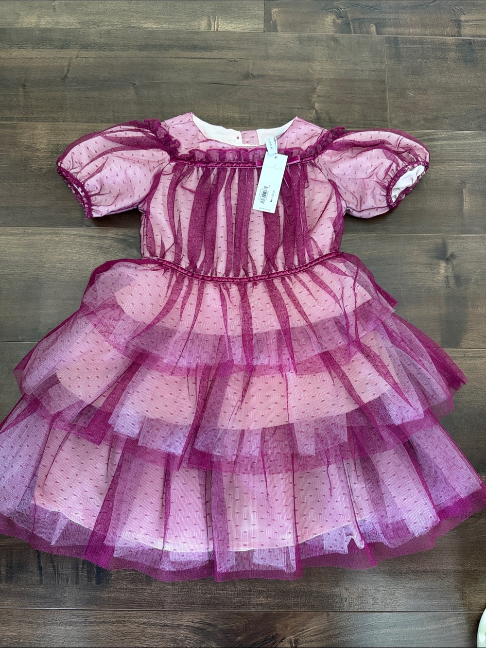 Janie and Jack Dot Tiered Tulle Dress
